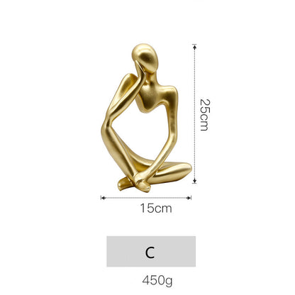 ArtiNordic Hand-Carved Sandstone Abstract Sculpture – Unique Nordic Home & Office Decorative Ornament