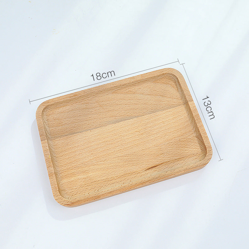 BeechVista Japanese-Style Beech Plate – Natural Wood, Multiple Sizes.