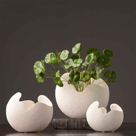 Luminelle Exclusive Minimal Ceramic Vase – Elegant & Special Design for Living Room & Study