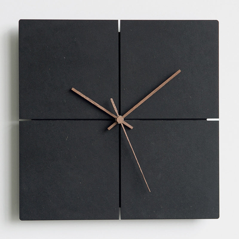 Chronora Modern Minimalist Black Clock – Round & Square Wall Decor
