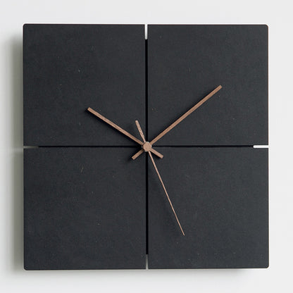 Chronora Modern Minimalist Black Clock – Round & Square Wall Decor