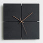 Chronora Modern Minimalist Black Clock – Round & Square Wall Decor