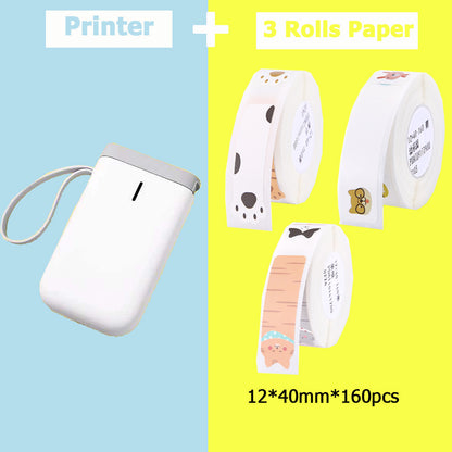 LabelMate Mini Portable Bluetooth Printer