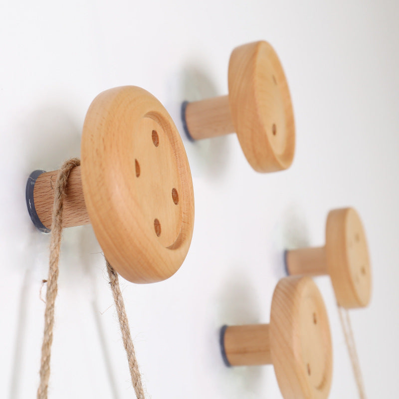 HookWood Nordic Wooden Coat Hook – Creative Multi-Row Wall Hanger
