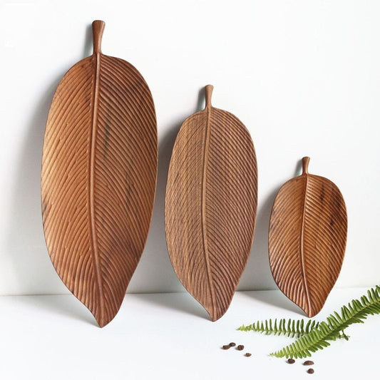 NatureWood Wooden Saucer Fruit Tray – Multipurpose Solid Wood Serving Platter