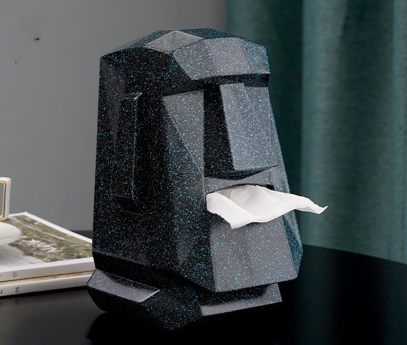 StoneNap – Fancy Stone Resin Tissue Box-Scandinavian Style