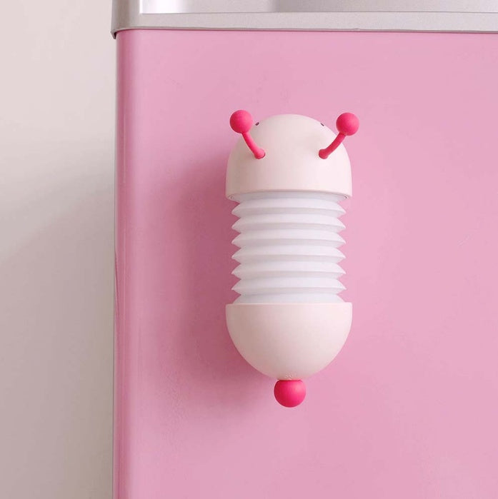 CaterGlow Creative Caterpillar Night Light – USB Rechargeable Soft LED Bedside Lamp