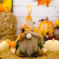 Charming Thanksgiving Linen Ornaments – Festive Straw Hat Dwarfs for Men & Women, Elegant American-European Pastoral Holiday Decor