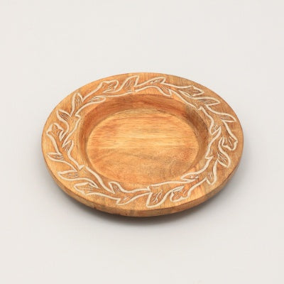 Veyrona Atelier Wooden Serving Platter & Table Mat – 13" Eco-Friendly Charger Plate