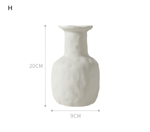 Artosia Nordic Ceramic Vase – Minimalist Home Decoration, Museum-Style Elegance