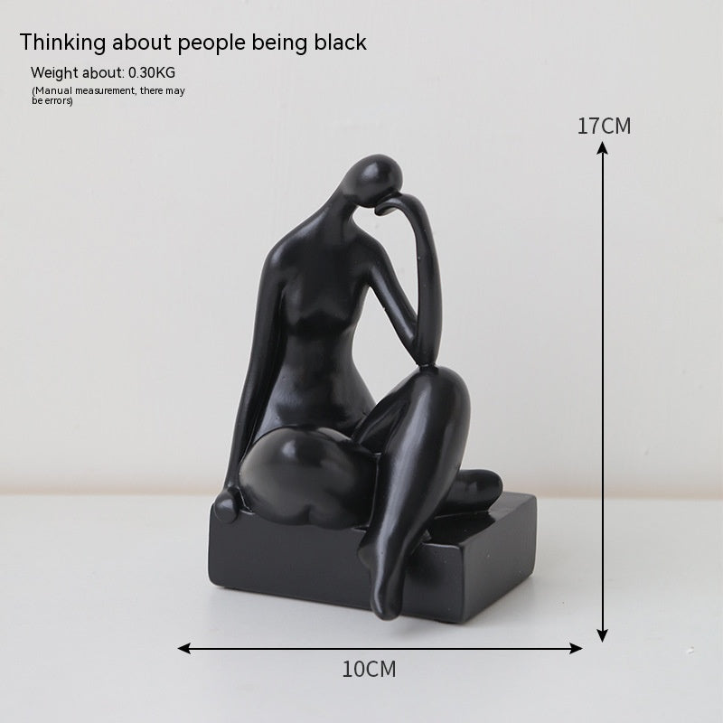 Simple Modern Bookend Character Ornaments