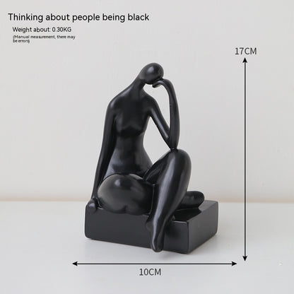 Simple Modern Bookend Character Ornaments