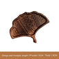 Aokami Japanese Leaf-Shaped Wooden Tray
