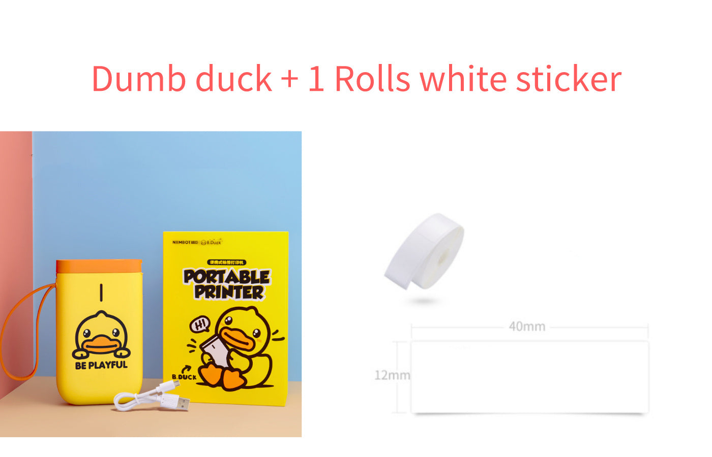 LabelMate Mini Portable Bluetooth Printer