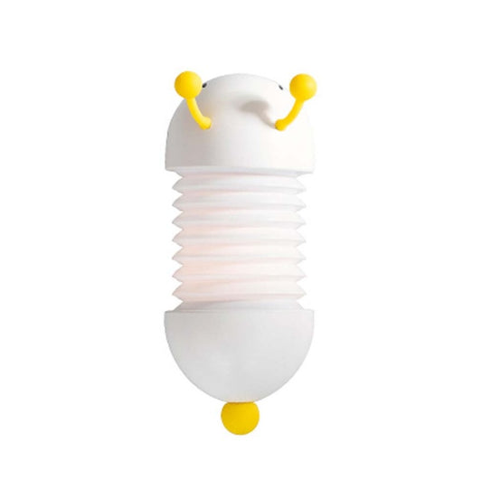 CaterGlow Creative Caterpillar Night Light – USB Rechargeable Soft LED Bedside Lamp