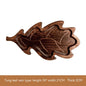 Aokami Japanese Leaf-Shaped Wooden Tray