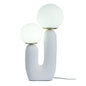 Two-arm decorative table lamp