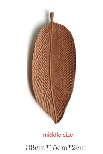 NatureWood Wooden Saucer Fruit Tray – Multipurpose Solid Wood Serving Platter