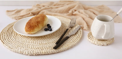 Premium Japanese Bamboo Table Mats – Elegant Round & Oval Placemats for Stylish Home and Dining Decor