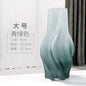 Averin Studio Modern Minimalist Small Whirlwind Porcelain Glass Vase – Decorative Painted Glass Flower Vase