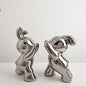 Veloria Designer Ceramic Rabbit Bookend – Cute Style Porcelain Decoration