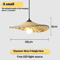 Japanese Lotus Pendant Lamp – Creative Straw Hat Design, Warm Light Ceiling Light for Restaurant, Tea Room & Bedroo