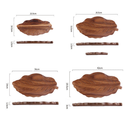 Luxury pine tray with leaf pattern