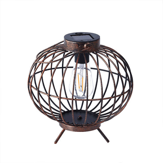 LumiCopper Solar Lantern – Vintage European Outdoor Garden Light with LED & IP44 Weather Protection