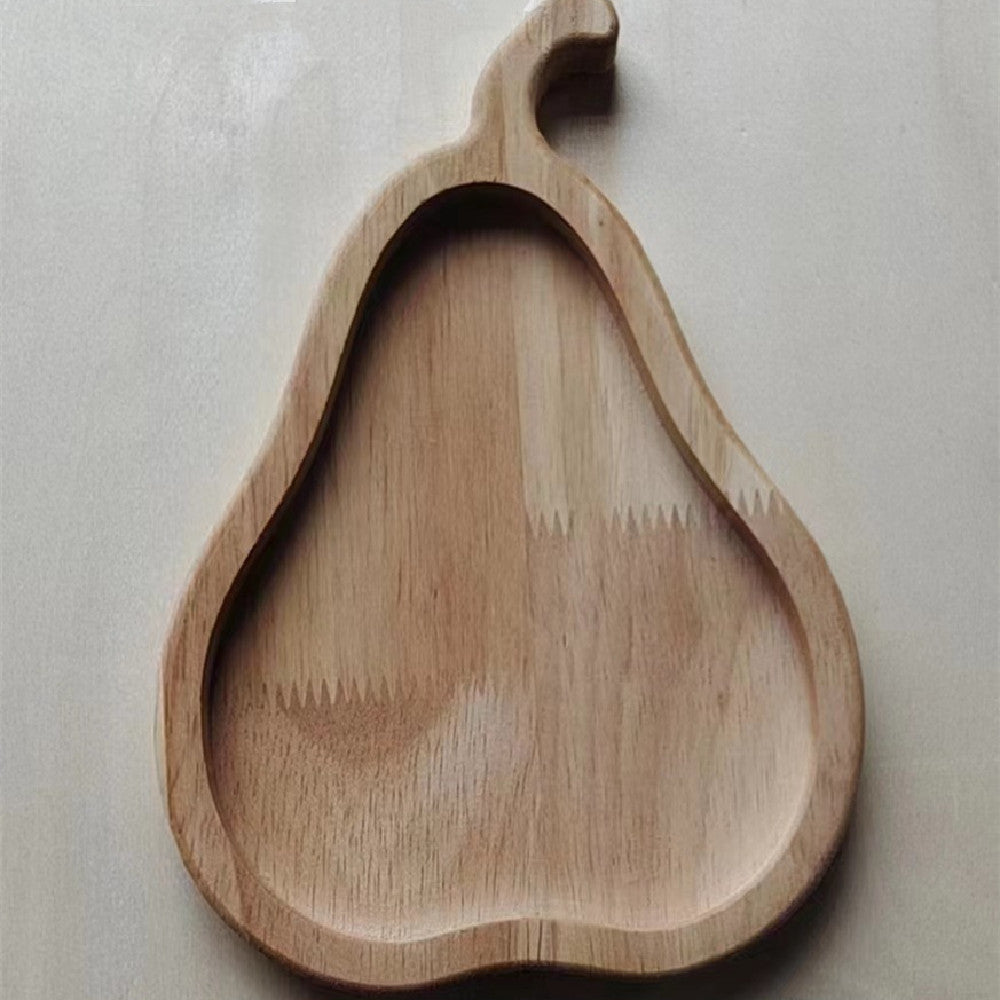 TimberTales Tray – Wooden Snack Tray with Fruit & Animal Patterns
