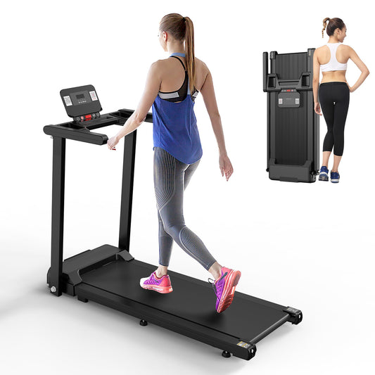 Quiet Folding 2.5 HP Treadmill With LED Display