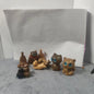 Handcrafted Sandalwood & Ebony Cat Figurines – Minimalist Wooden Animal Ornaments Collection