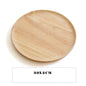 RoundWood Japanese-Style Wooden Tray – Natural Multi-Purpose Serving Tray