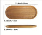 MoriWood Japanese Acacia Wood Serving Tray – Elegant Fruit & Tea Tray