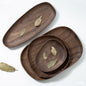 Black Walnut Dried Fruit Plate – Premium Solid Wood Serving Tray