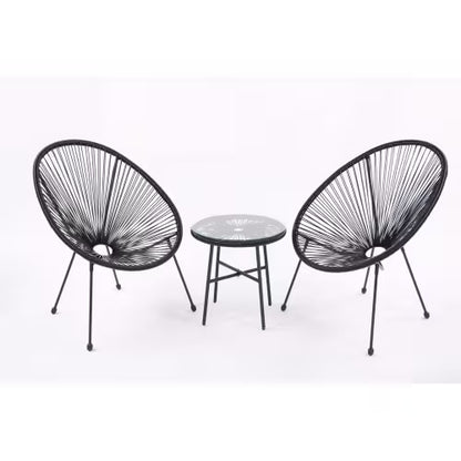 Acapulco style 3 Piece Patio Bistro Set