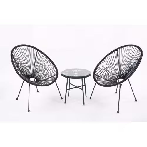 Acapulco style 3 Piece Patio Bistro Set