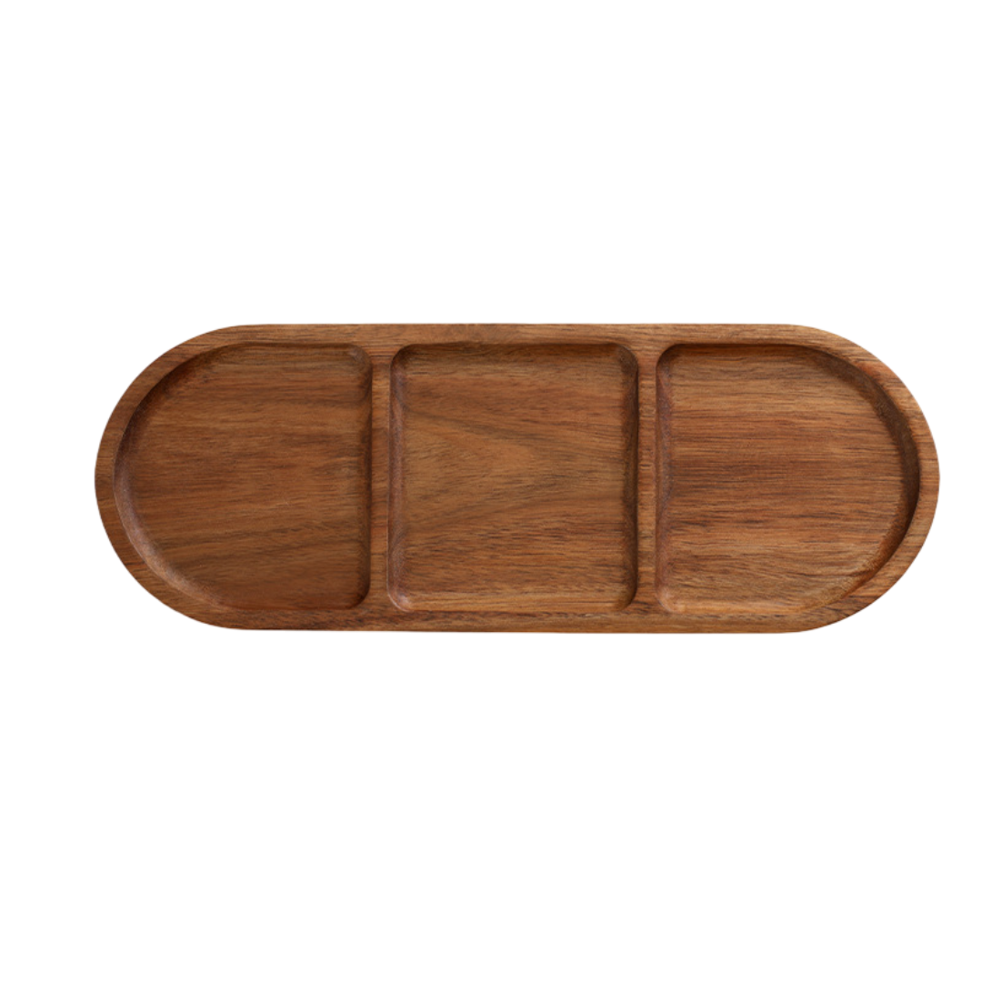 AcaLeaf – Acacia Wood Pallet High-End Plate