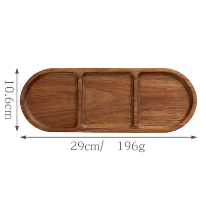 AcaLeaf – Acacia Wood Pallet High-End Plate