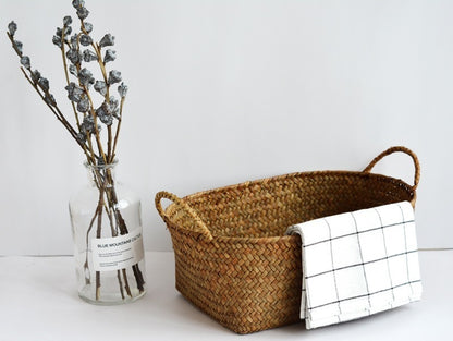 Seagrass Woven Top Table basket