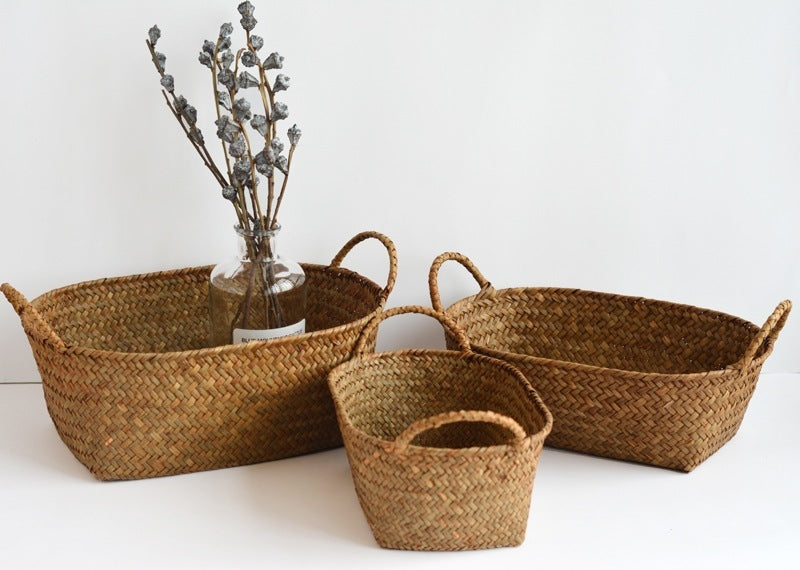 Seagrass Woven Top Table basket