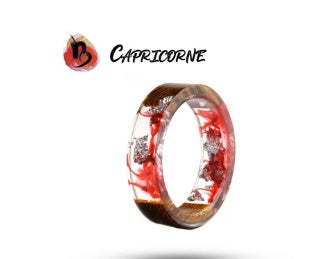 Time Gem Zodiac Epoxy Ring