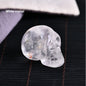 Natural Crystal Skull Semi-precious Stone Carving Crafts Ornaments