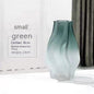 Averin Studio Modern Minimalist Small Whirlwind Porcelain Glass Vase – Decorative Painted Glass Flower Vase