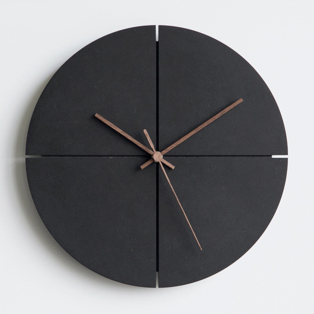 Chronora Modern Minimalist Black Clock – Round & Square Wall Decor