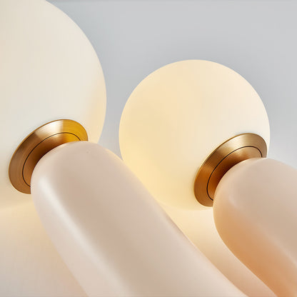 Two-arm decorative table lamp