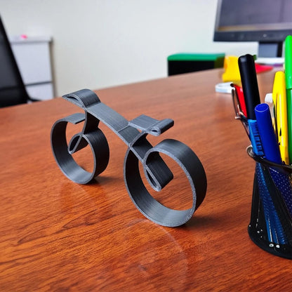 Cyclora Black Iron Bicycle Sculpture – Modern Table Ornament, Perfect Valentine’s Gift