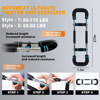 Tavira U-Shape Adjustable Twister – 3-Level Chest & Arm Training