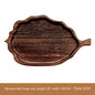 Aokami Japanese Leaf-Shaped Wooden Tray
