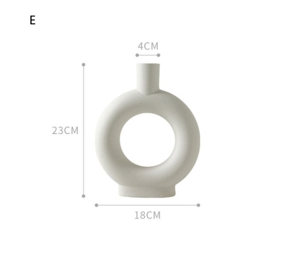 Artosia Nordic Ceramic Vase – Minimalist Home Decoration, Museum-Style Elegance