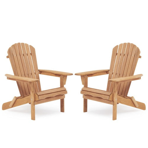 Adirondack Wooden Chair 2 Piece Set